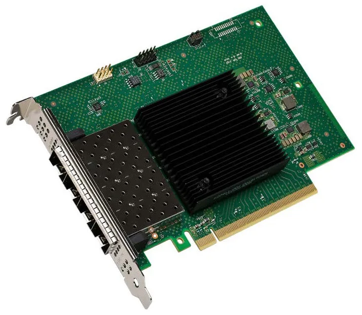 Сетевая карта Lenovo ThinkSystem Intel E810-DA4 10/25GbE SFP28, 4 порта, PCIe Ethernet 4XC7A80267